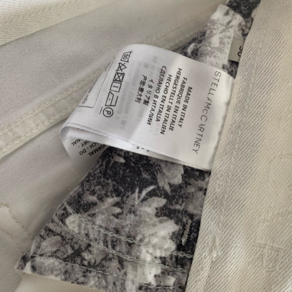 Stella McCartney White Denim Cut Off Ladies Shorts - Picture 7 of 12